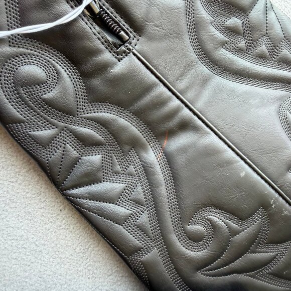 Womens Kenzi Western Boots with Memory Foam Insole Jet Black - Wild Fable 7 WC - Picture 10 of 11